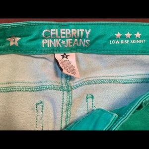 Green celebrity pink jeans
